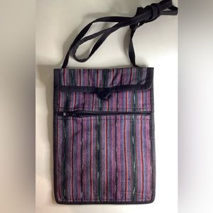 New multicoloured crossbody carryall bag